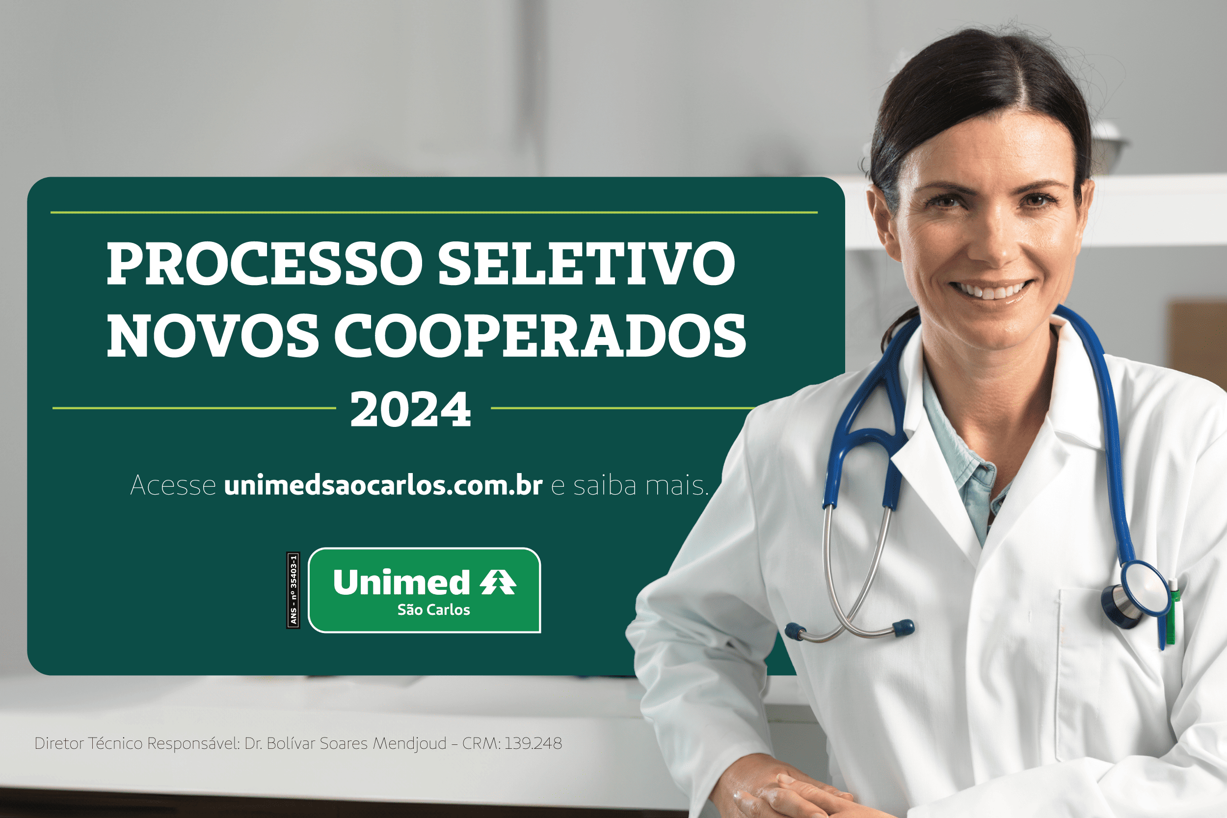 Processo de Admissão de Novos Cooperados - Unimed São Carlos - Edital 001/2024